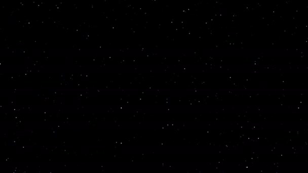 Estrellas de Starfield extrayendo ruido aleatorio — Vídeo de stock