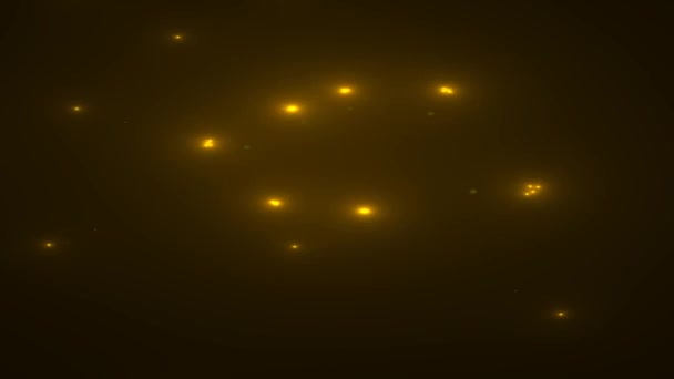Koule světla ohně explodující ochromující galaktické vzory — Stock video