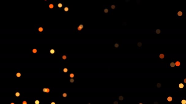 ランダム移動シンプルなクリスマスフェアリーライト｜Bokeh Layer — ストック動画