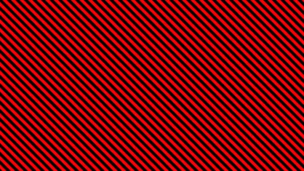 Diagonale Linien Rote Balken pulsieren leicht — Stockvideo