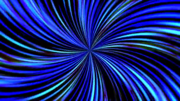 Cool Blue Space Travel Whirlpool Vortex model — Videoclip de stoc