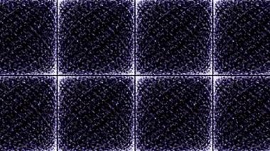 Pointilizm Dairesel Deseniyle Doldurulan Karelerin Izgarası