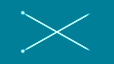 Basit Çizgileri Geçen Keskin Hareketli Noktalar