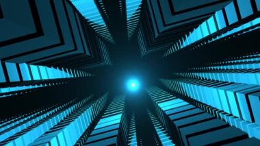 Uzun Bloklar Yığını Soyut Dijital Kuleler Şehir Deposu