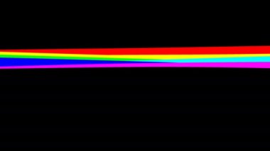 Gökkuşağı Spektrumu Düz Renkler Işık Kurdelesi