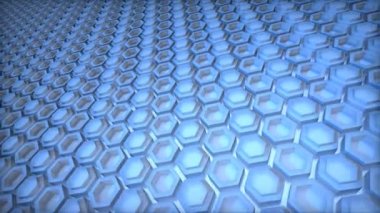 Hexes 3d Altıgen Şekilleri Sığdırma Izgarası