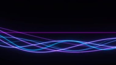 Neon 80 'lerin Pürüzsüz Işık Işınları Yumuşatılmış