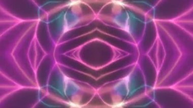 Neon Işıklarının Soyut Şekilleri Nabız Atıyor