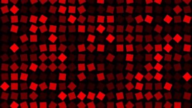 Sayaç Dönen Blok Kırmızı Kare Panelleri Üzerinde Döndürme