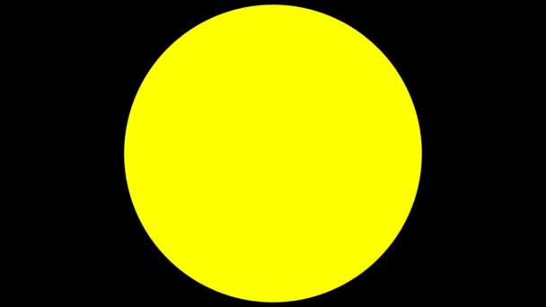 Mengalahkan Mengalahkan Lingkaran Kuning — Stok Video