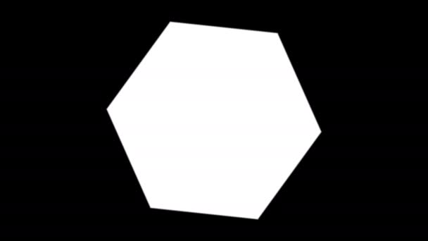 Máscara de forma de oito lados simples octógono rotativo — Vídeo de Stock