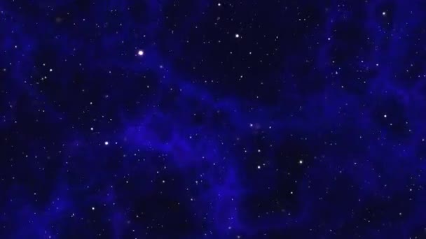 Estrelas nuvem nebulosa espaço Deep Travel — Vídeo de Stock