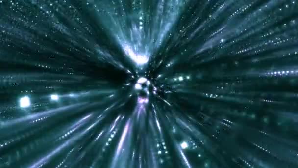 Zaman tüneli zaman tüneli Transwarp uzay yolculuğu bulanıklığı — Stok video