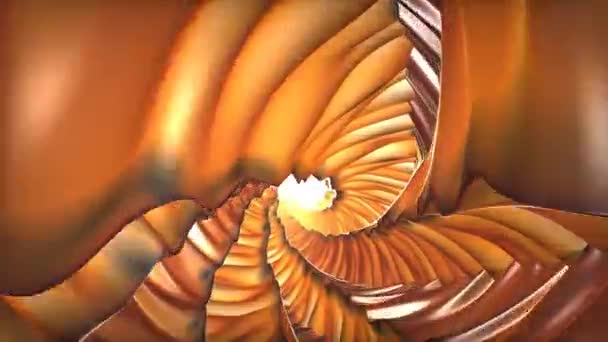 Tunnel del canyon ruvido tuffarsi attraverso il tunnel di pietra increspato — Video Stock