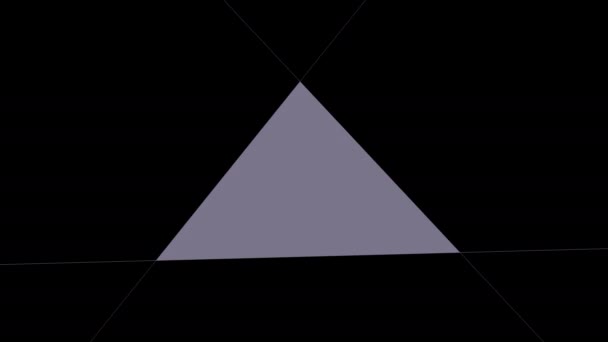 Трикутник Платформа Панель Ніжна плавна платформа — стокове відео