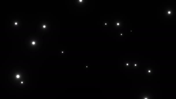 大少数稀疏恒星星空的星空掩蔽空间 — 图库视频影像