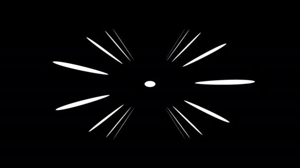 パルサー・ドットから輝く抽象光の光線 — ストック動画