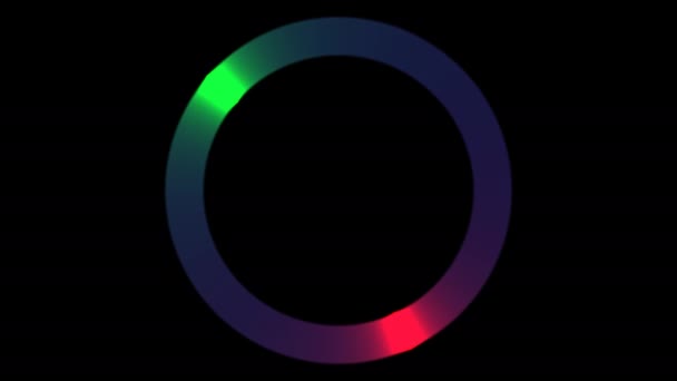 Bary holownicze czerwonego i zielonego pływające wokół pierścienia — Wideo stockowe