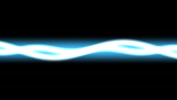 Flowing Energy Shooting Light Beam Twisted Braid — Stock Video