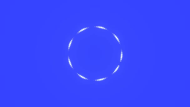 Cincin berputar lembut tunggal dari Trail Lights Spinner Loader — Stok Video