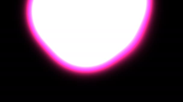 Rippling Light Spinner Central Pink Glow Ball — Vídeo de stock