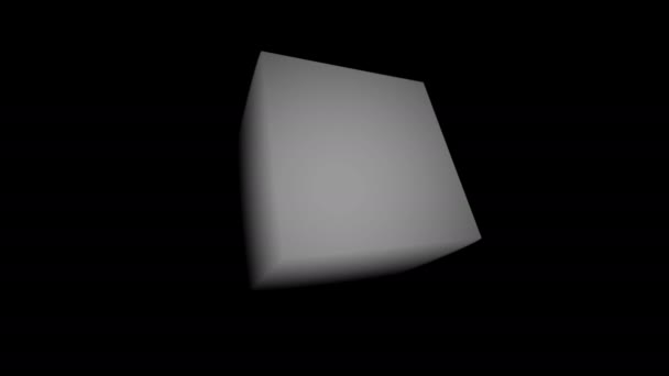 Cubo de rolamento Cuboid Tumble Máscara — Vídeo de Stock