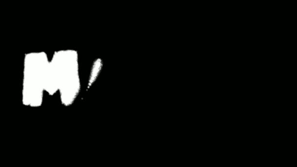 明斯克文字喷涂效果涂鸦套件面具系列 — 图库视频影像