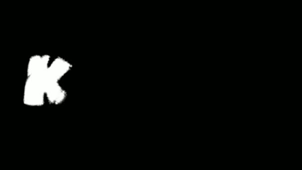 ケニアのテキストスプライパン効果落書きキットマスクコレクション — ストック動画