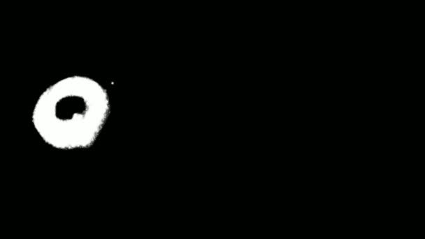 夸克文字喷涂效果涂鸦套件面具系列 — 图库视频影像