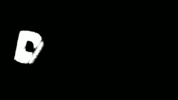 ダーツテキストスペイン語効果落書きキットマスクコレクション — ストック動画