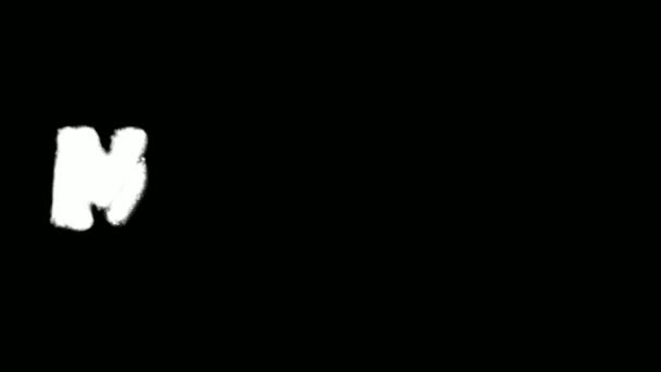 Неапольський Текст Спрей Фарба Ефект Графіті Набір Маски Колекція — стокове відео