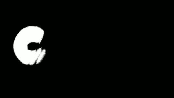 鯉テキストスプライパン効果落書きキットマスクコレクション — ストック動画