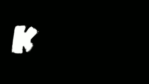 キオスクテキストスプレー効果落書きキットマスクコレクション — ストック動画