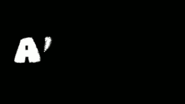 Армтектурний Текст Спрей Фарба Ефект Графіті Набір Маски Колекція — стокове відео
