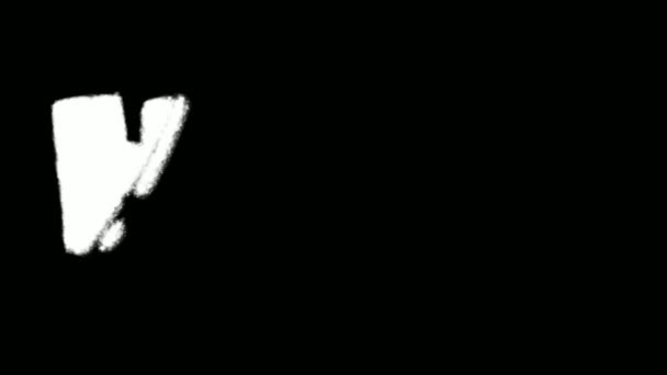 Волосся Текст Спрей Фарба Ефект Графіті Набір Маски Колекція — стокове відео