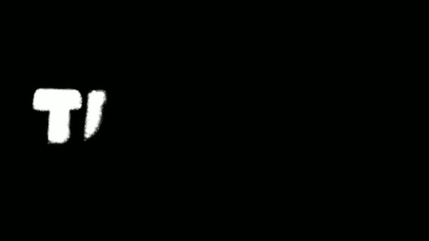 トリニダードテキストスペイン語効果落書きキットマスクコレクション — ストック動画