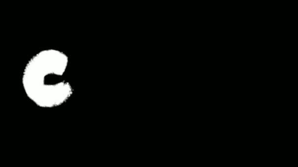 カイロテキストスペイン語効果落書きキットマスクコレクション — ストック動画
