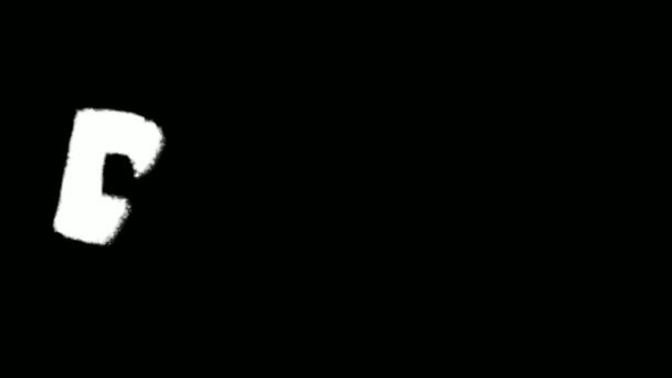 第戎文字喷涂效果涂鸦套件面具系列 — 图库视频影像