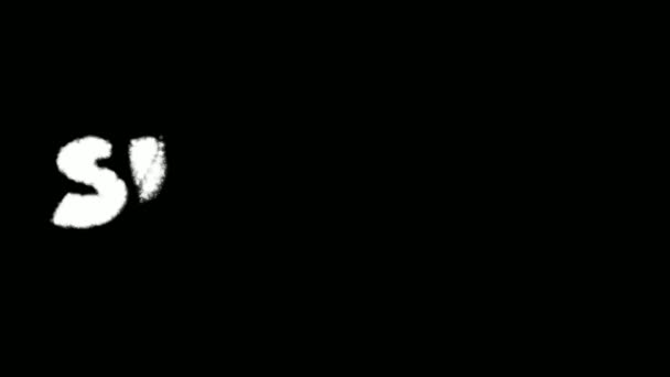 Суффолк Текст Спрей Фарба Ефект Графіті Набір Маски Колекція — стокове відео