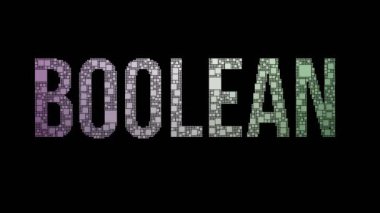 Boolean Cebir Pixelated Metin Dönüşümlü Dönüşüm Kareleri Arıza Efekti