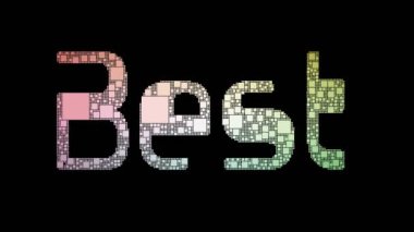 En Çok Satanlar Pikselli Metin Birleştirme Döngüsü Arıza Efekti