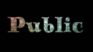 Arıza Efektli Kamu Alanı Pikselleri Dönüşümlü Metin Dönüşümlü Pikseller