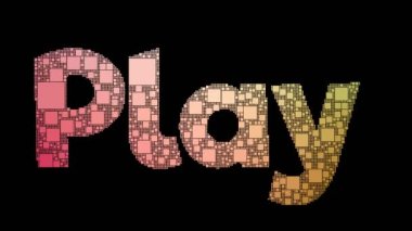 Pikselli Metin Dönüşümlü Dönüşüm Piksellerini Arıza Efekti ile Çal