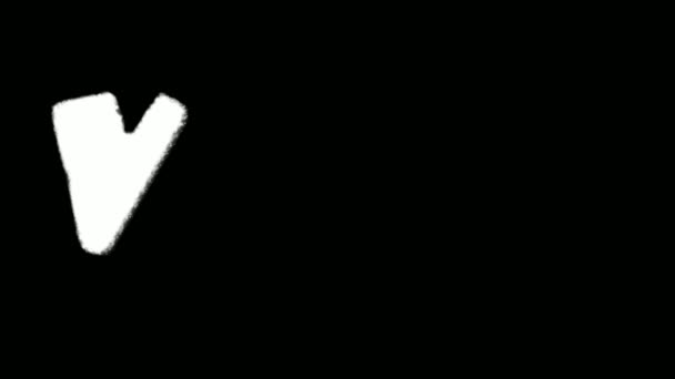 Виноградна Текстова Спрей Фарба Ефект Графіті Набір Маски Колекція — стокове відео