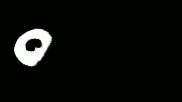 クワッドテキストスプライパン効果落書きキットマスクコレクション — ストック動画
