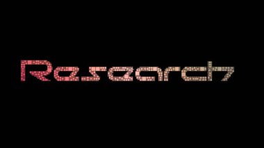 Araştırma Laboratuvarı Pixelated Metin Değiştirme Kutuları Arıza Efekti