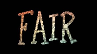 Adil Değer Pixelated Metin Dönüşümlü Dönüşüm Kutuları Arıza Efekti