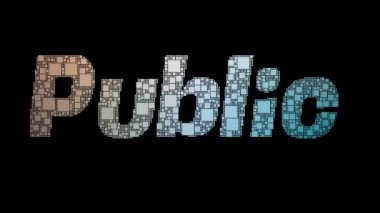 Genel Görüş Pixelated Metin Büküm Kareleri Arıza Efekti