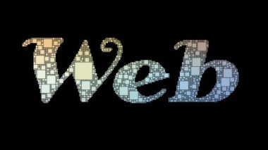 Web Tasarımı Pixelated Metin Büküm Kutuları Arıza Efekti