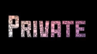 Özel Sektör Pixelated Metin Değiştirme Kutuları Arıza Efekti